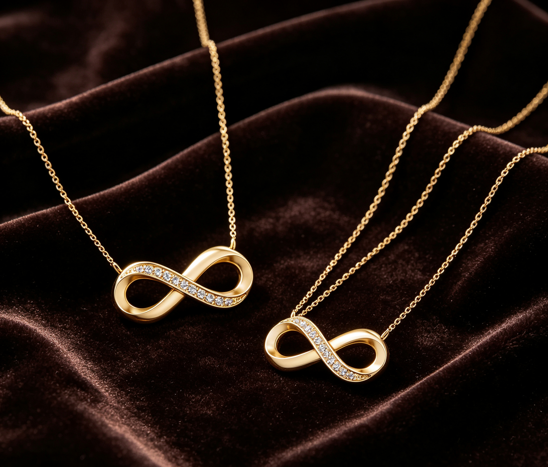 Classic Diamond Infinity Pendant Necklace