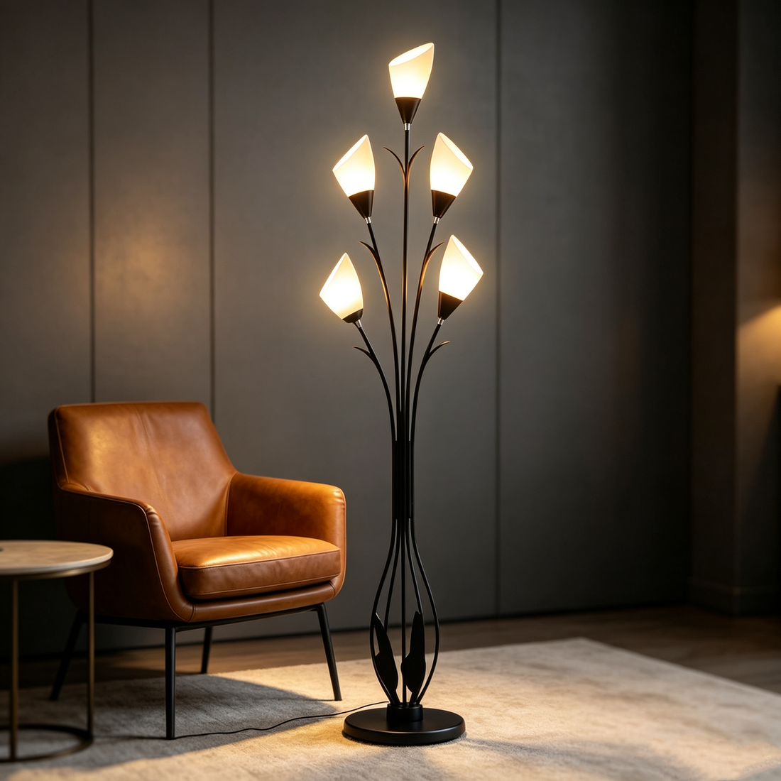Creative Minimalist Iron Art Bud Floor Lamp